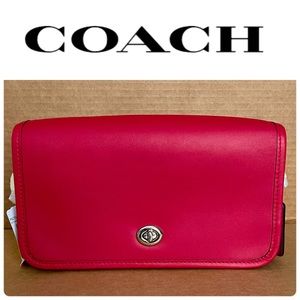 ✂️ Coach Red and Silver Crossbody Bag